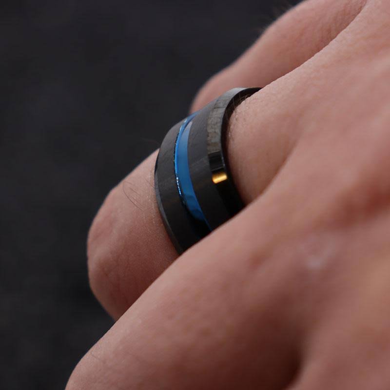 10mm Black Matte Tungsten Carbide Ring Z5186