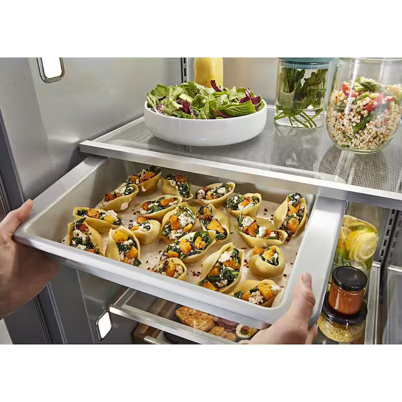 Black Stainless Steel Side-by-Side Refrigerator C485066