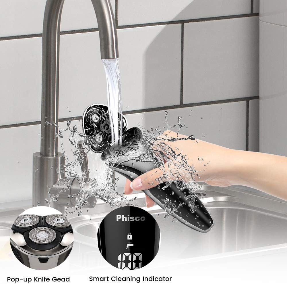 Waterproof Rotary Electric Shaver H6696