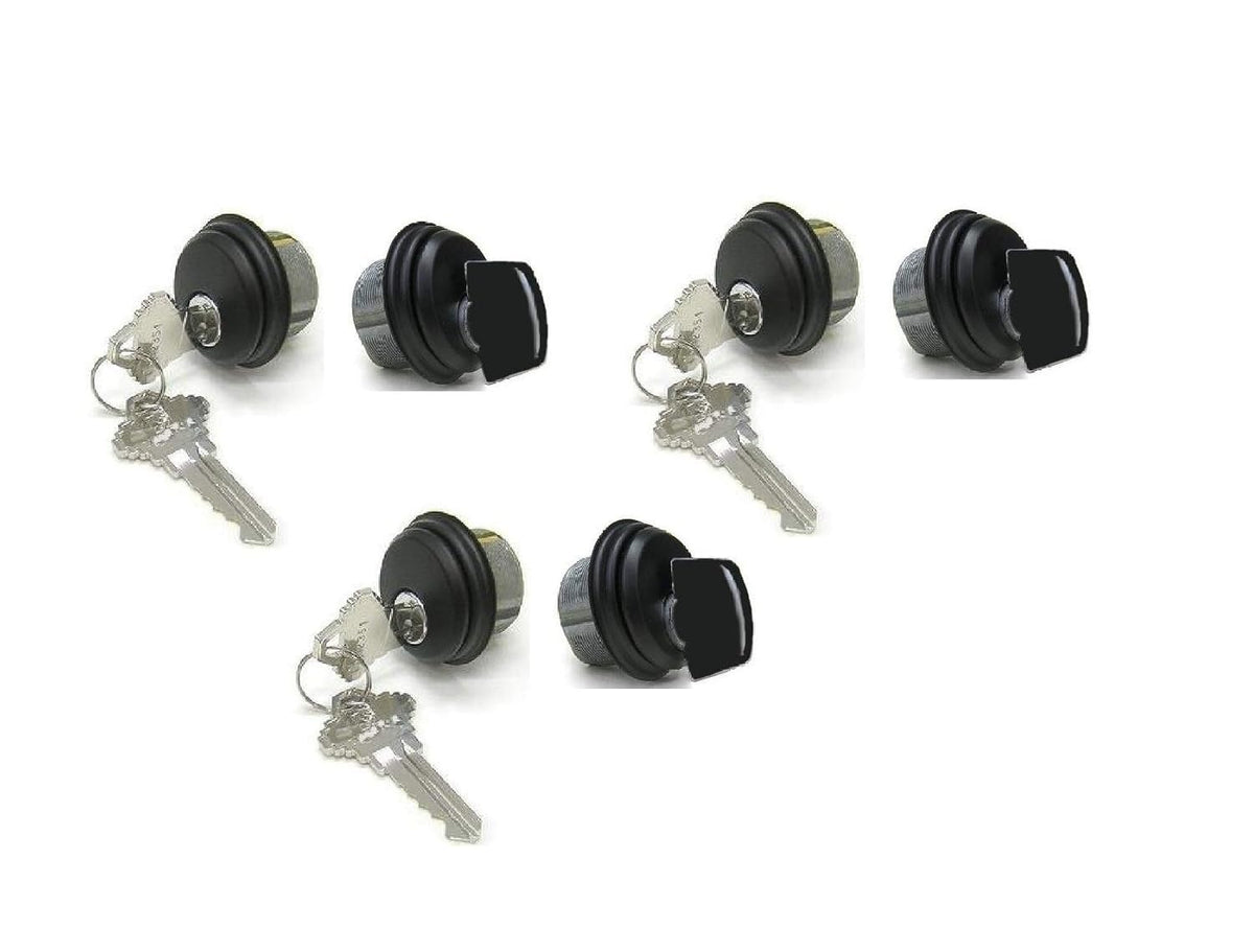 Dark Brown Mortise Lock Cylinder & Thumbturn, Pack of 2 O41198