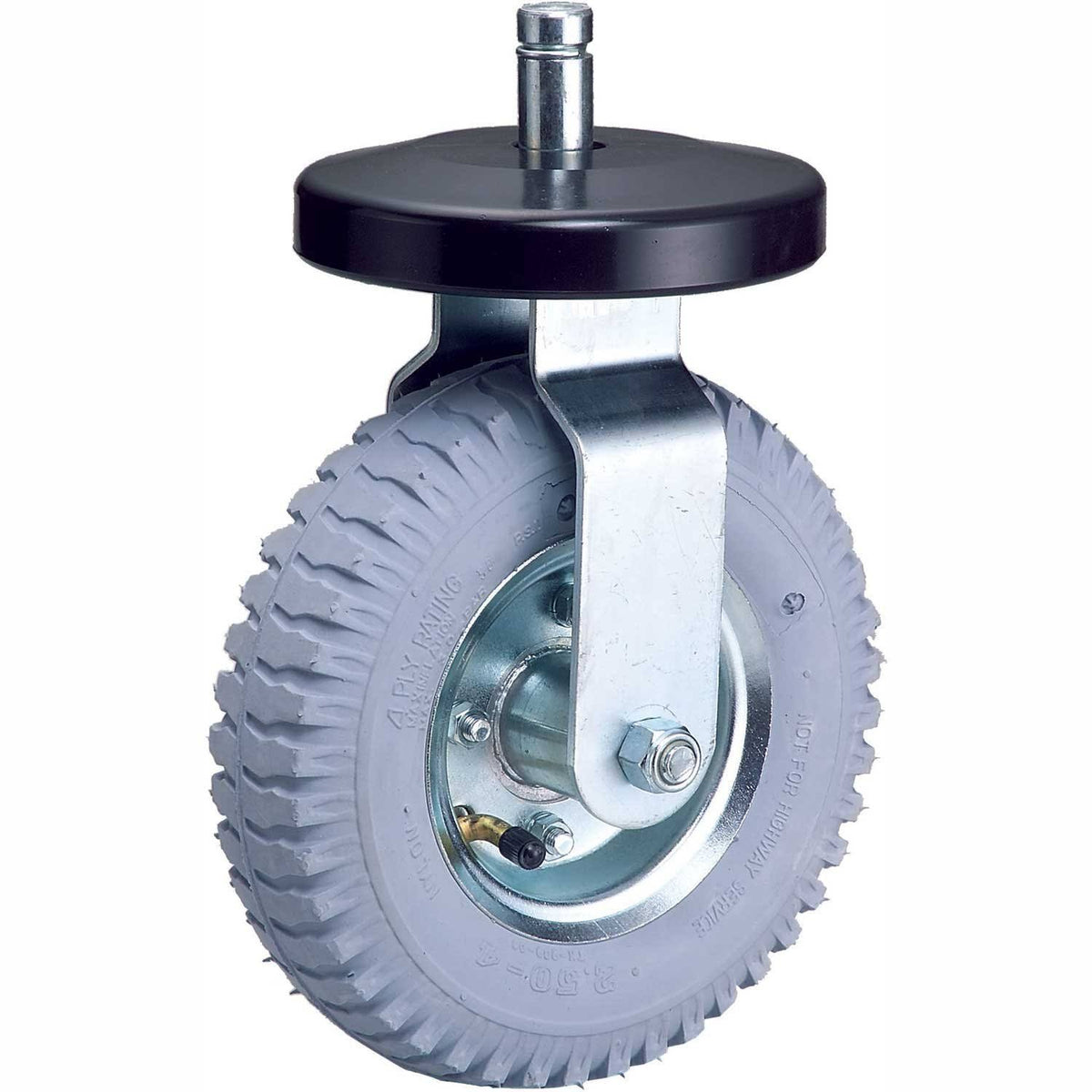 Pneumatic 2 Swivel and 2 Rigid Stem Caster V25819