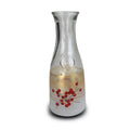 Hand Painted Frosted Glass Serving Carafe 34 oz C2423