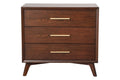 3 Drawer Wood Chest in Walnut O17816