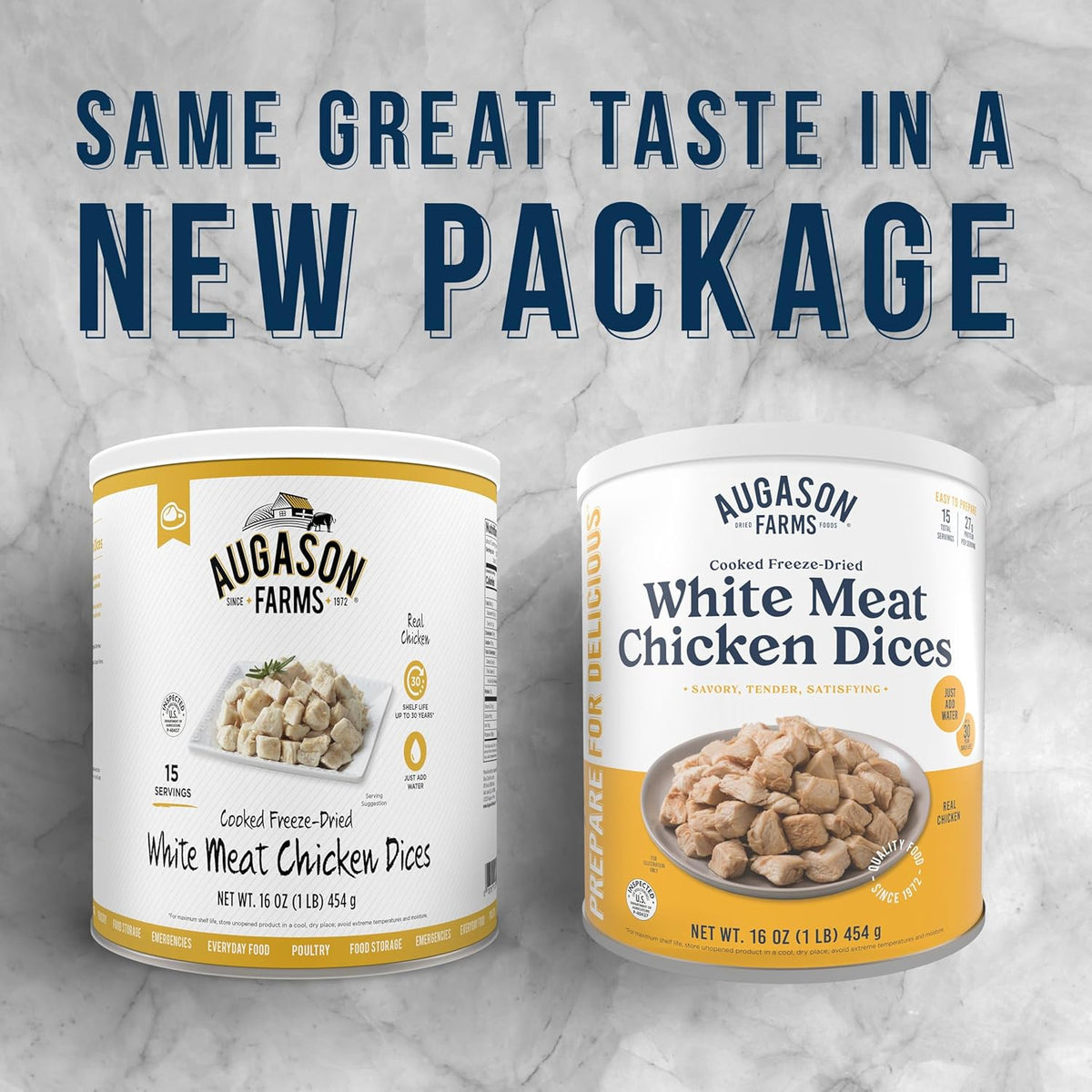 Freeze-Dried White Meat Chicken, 16 oz D489133