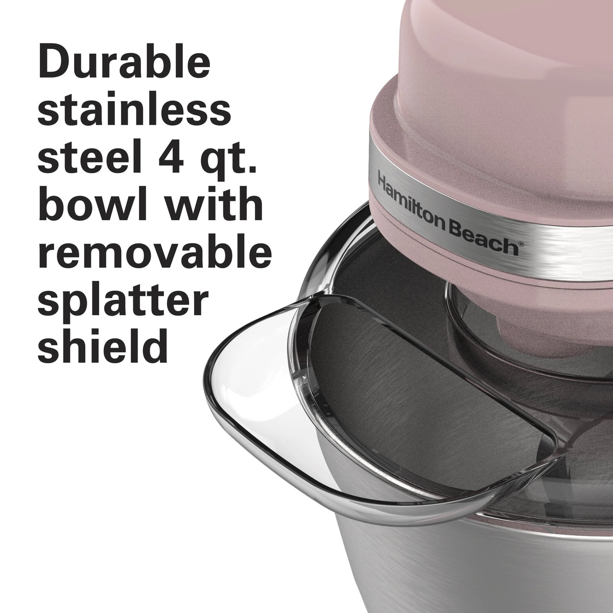 4 Quart Stainless Bowl Electric Stand Mixer V3712