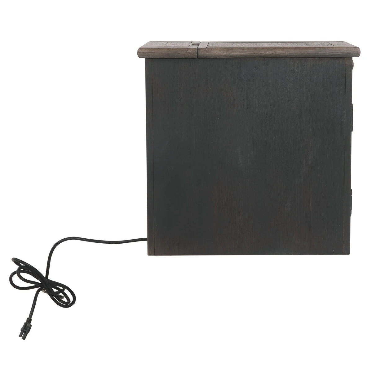 Wooden End Table with 2 USB Charging Ports H6010