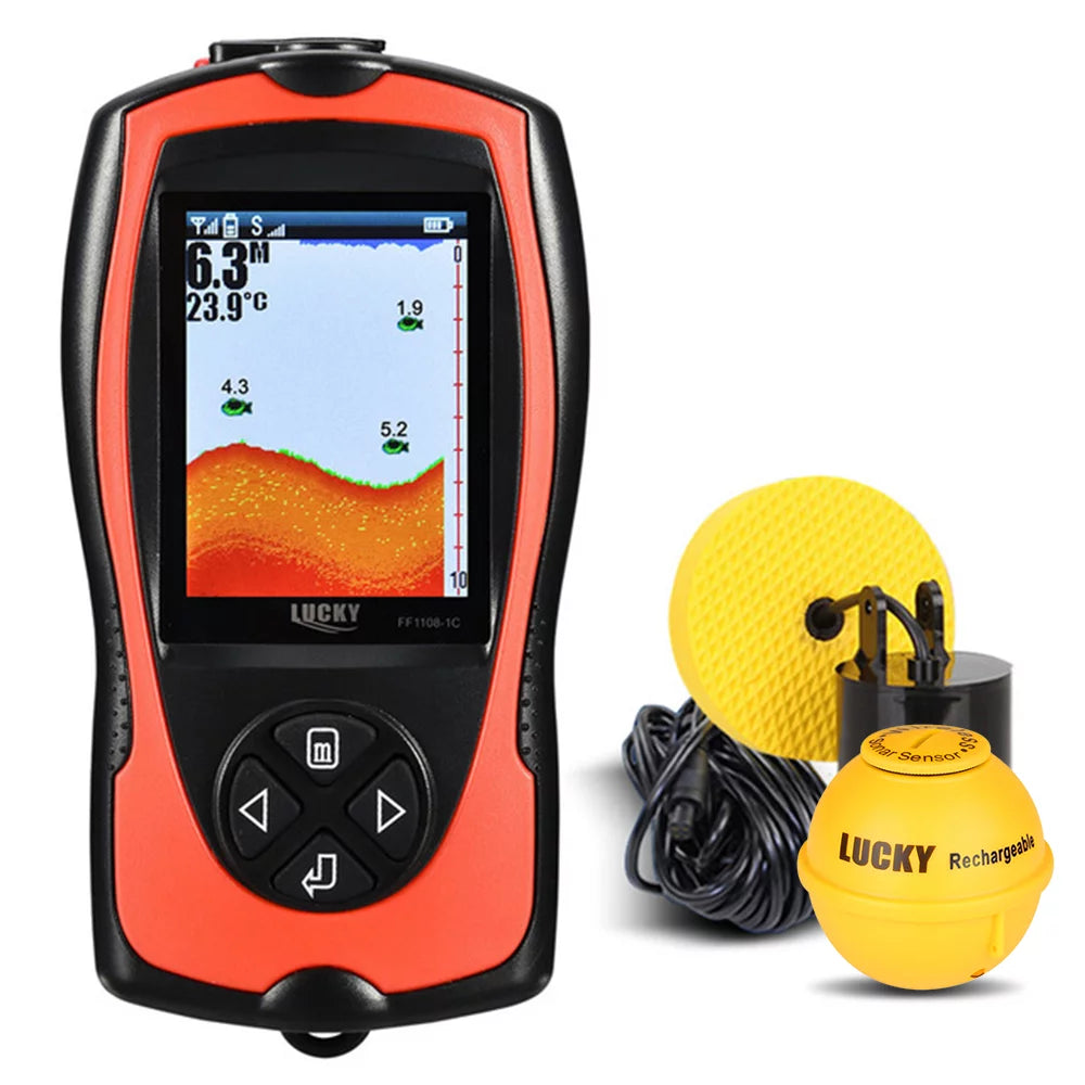 Portable Fish Finder 100M/300FT Depth Fish Alarm Wired Fish Detector R70527