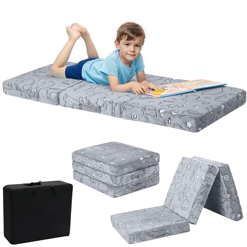 Foldable Floor Mattress, Trifold Futon, 63x26 Inch J54900
