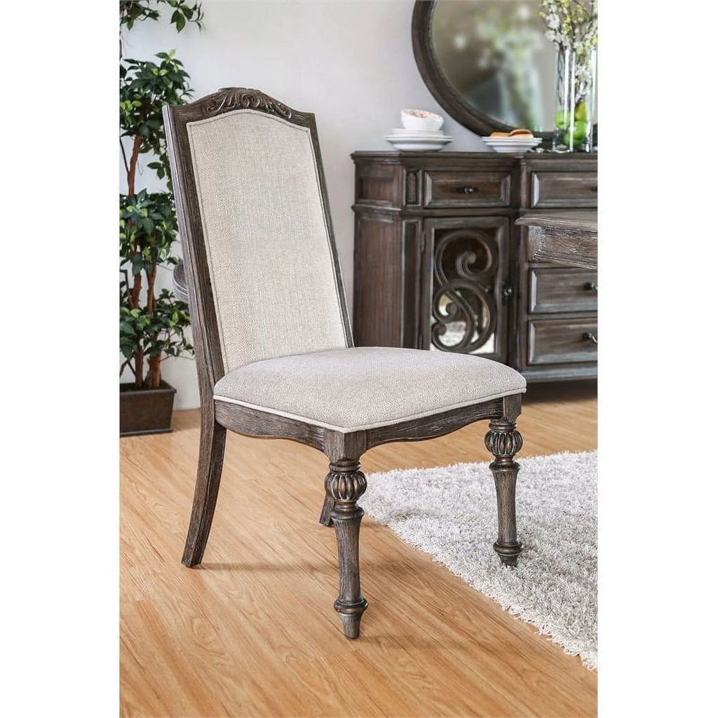 Fabric Padded Dining Chair Set of 2 X676606