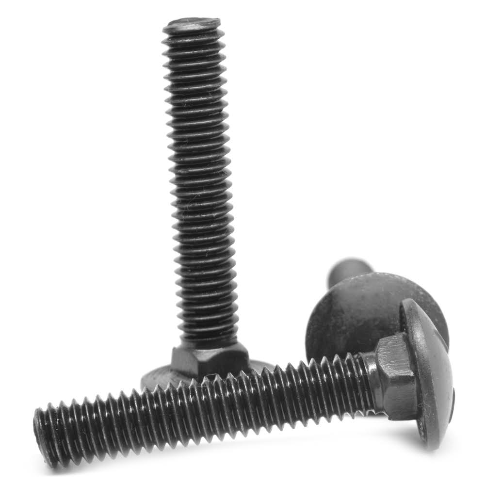 1/2-13 x 3 Coarse Thread Carriage Bolt Low Carbon Steel Black Oxide F29067