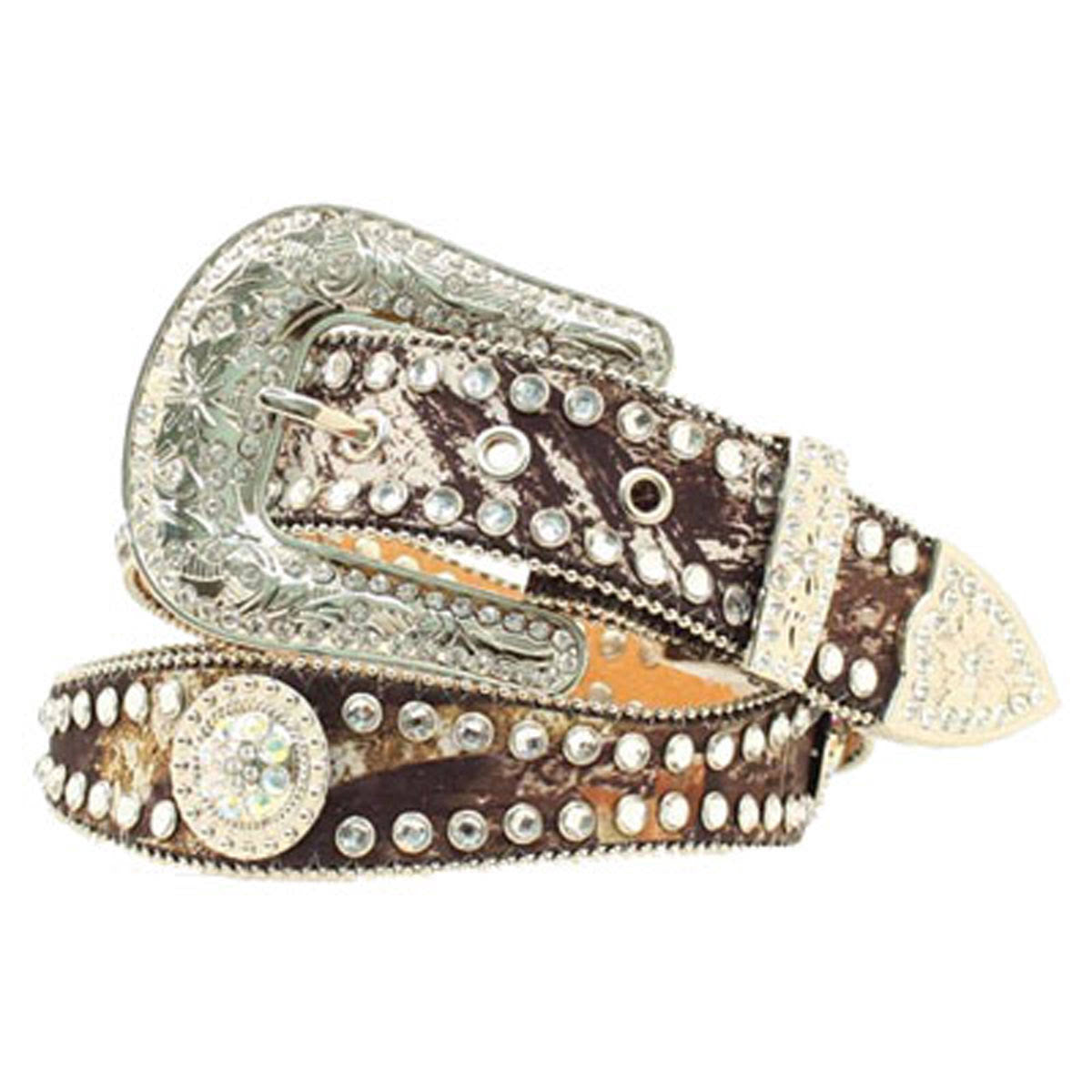 Camouflage Multi Colored Embellished Belt O4854