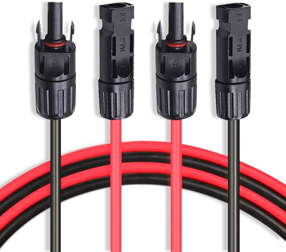 10 AWG 40 Feet Solar Extension Cable with Female and Male Connector E43222