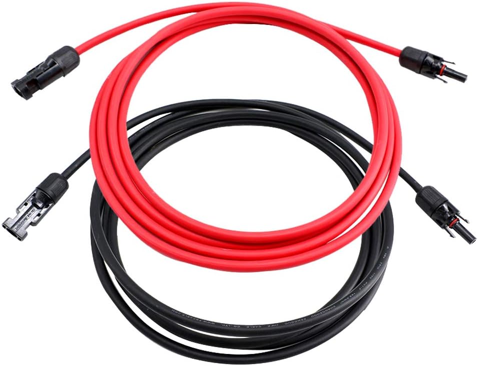 10 AWG 40 Feet Solar Extension Cable with Female and Male Connector E43222
