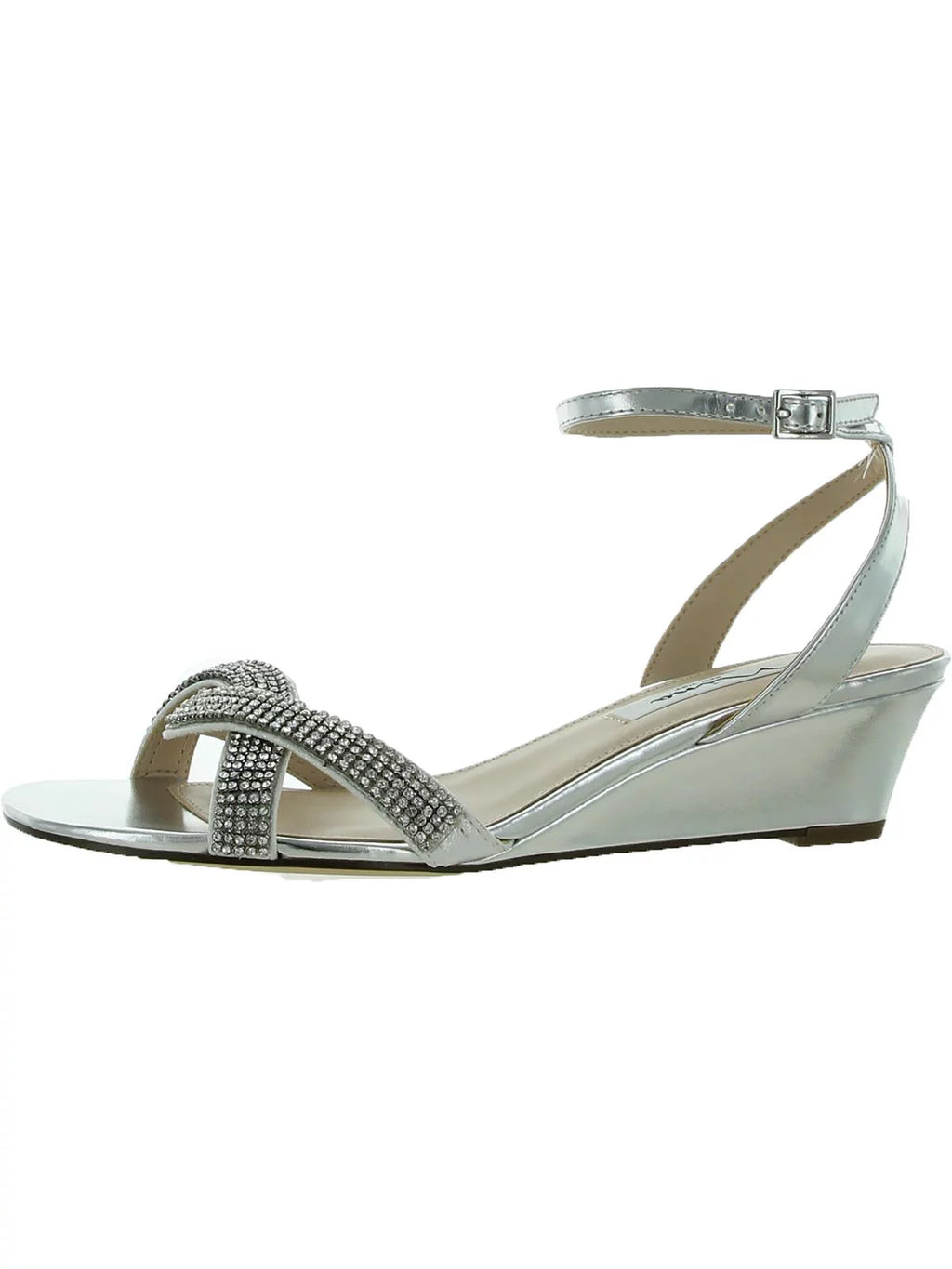 Patent Leather Embellished Evening Sandals L854