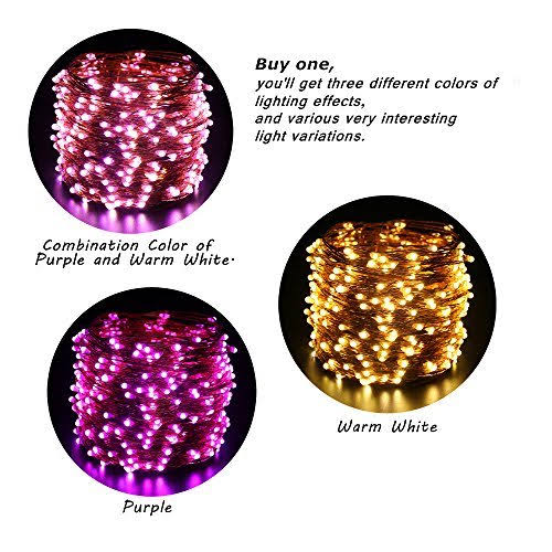 105ft 300 LEDs Color Changing LED String Lights with Remote N7774