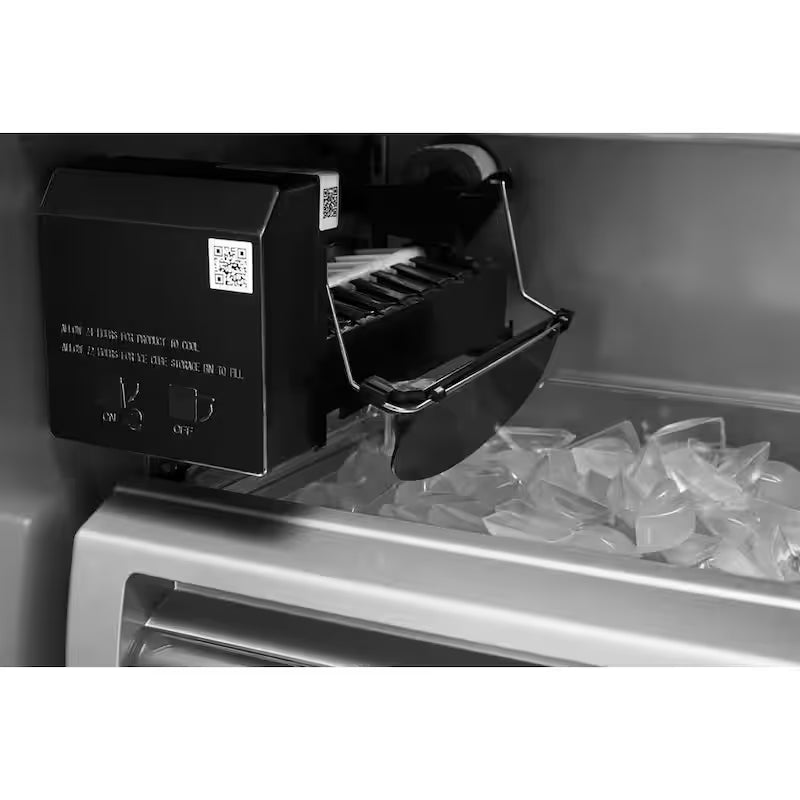 Black Stainless Steel Side-by-Side Refrigerator C485066
