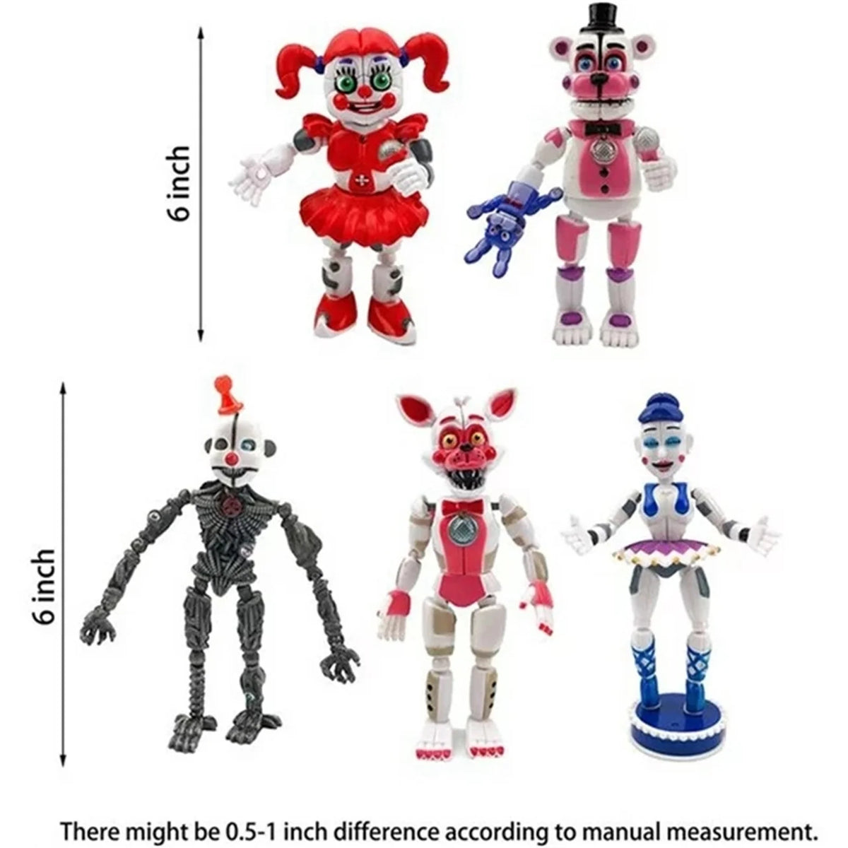 5Pcs Movable Action Figures W828