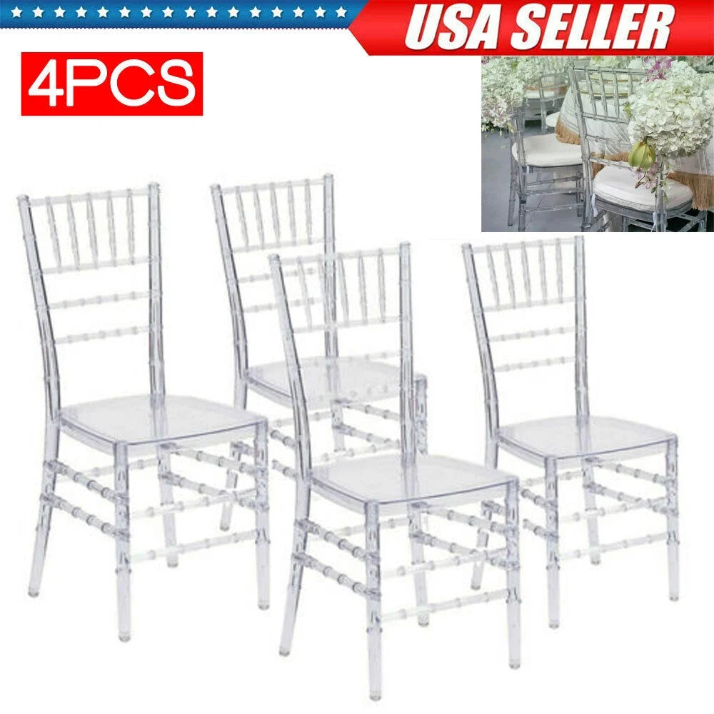 Transparent Acrylic Clear Stackable Chair Z37859