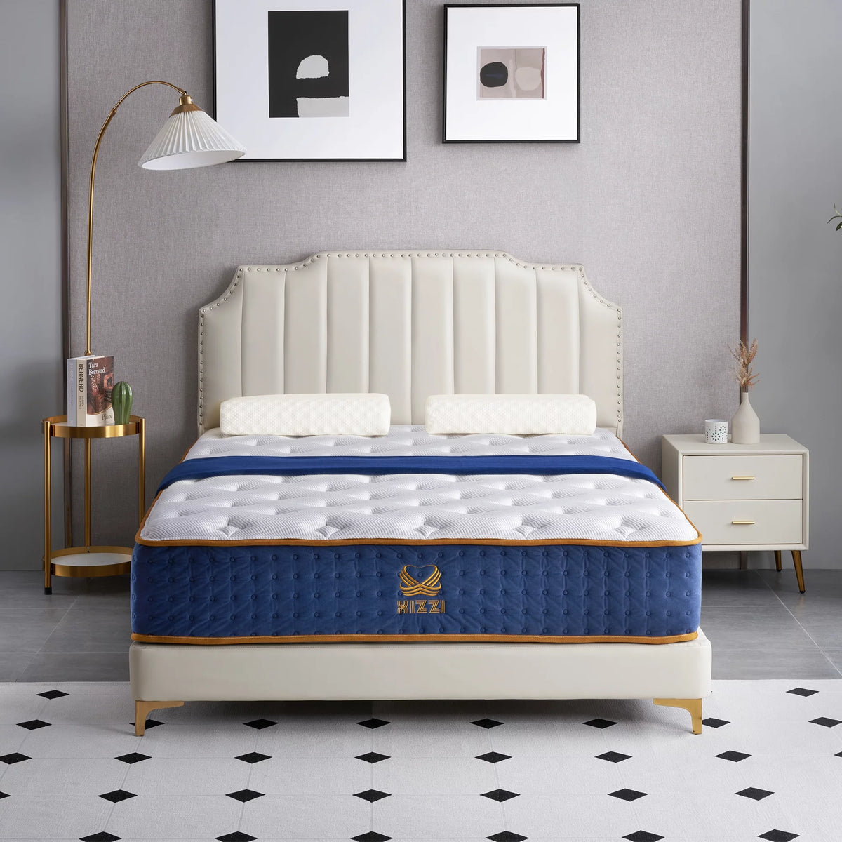 12 Inch Medium-Firm Hybrid Mattress with Cooling Gel Memory Foam T742690