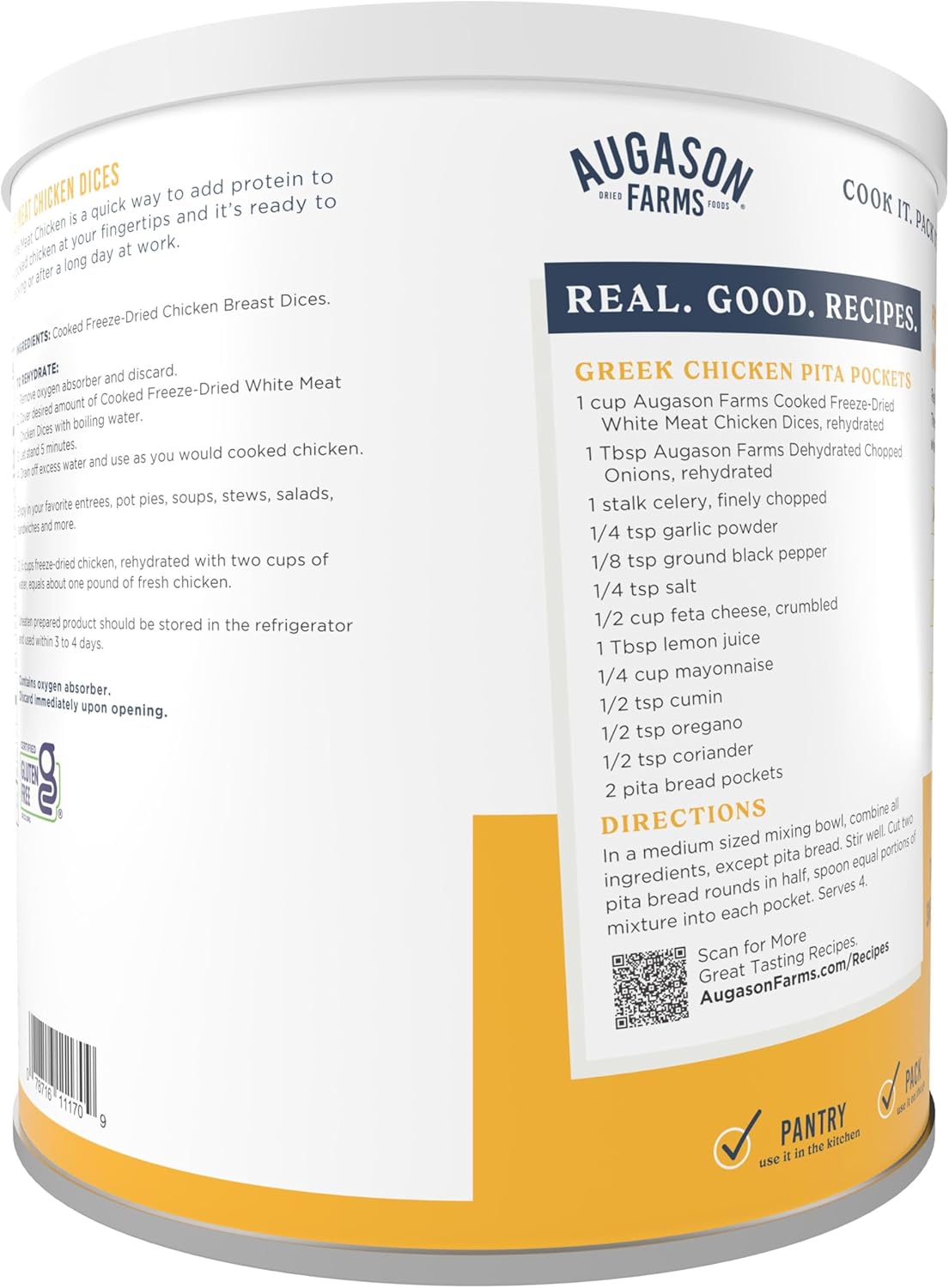 Freeze-Dried White Meat Chicken, 16 oz D489133