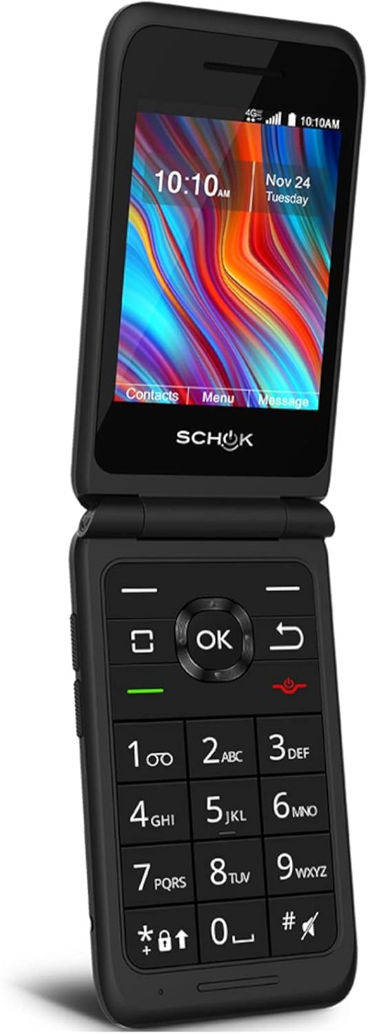 Black 4G LTE Flip Phone (8GB) E8887