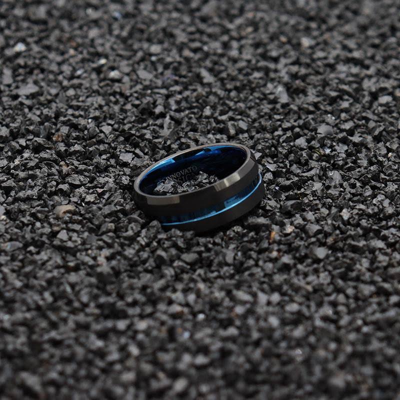 10mm Black Matte Tungsten Carbide Ring Z5186