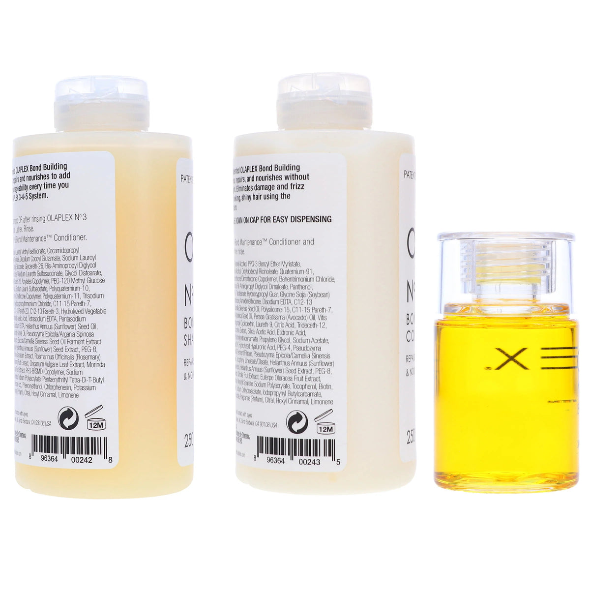 8.5 oz Shampoo, 8.5 oz Conditioner, 1 oz Bonding Oil Combo Pack A1285