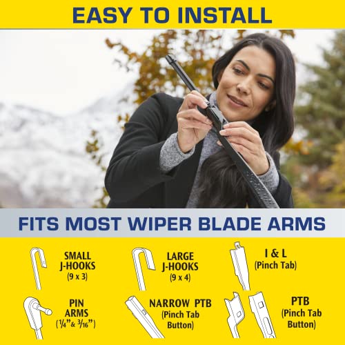 22 Inch Water Repellent Wiper Blades Pack Of 2 V293207