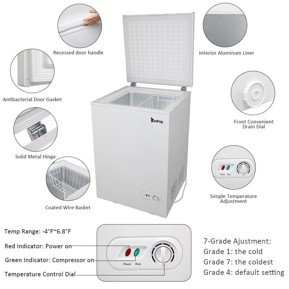 Compact Mini Fridge Refrigerator Freezer B8822