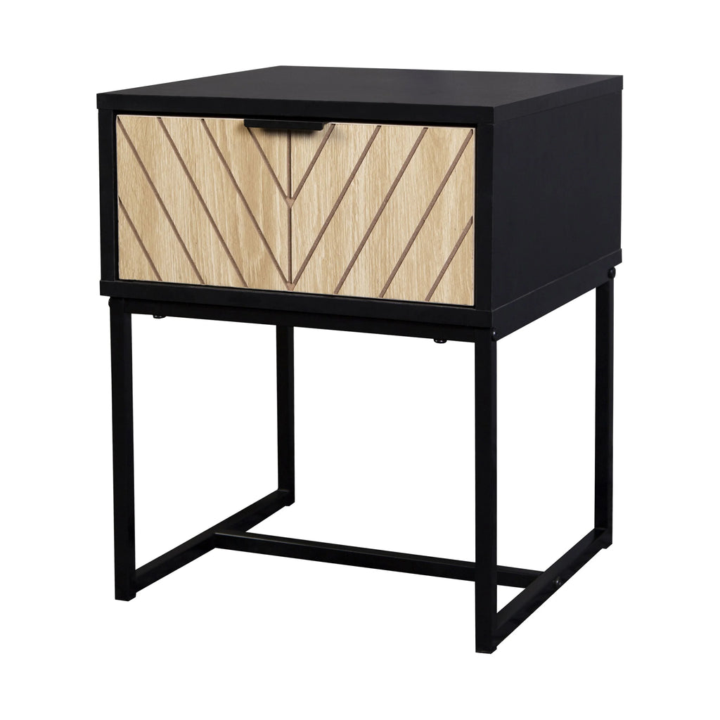 Coastal Modern Console Table with Wood Drawer J939