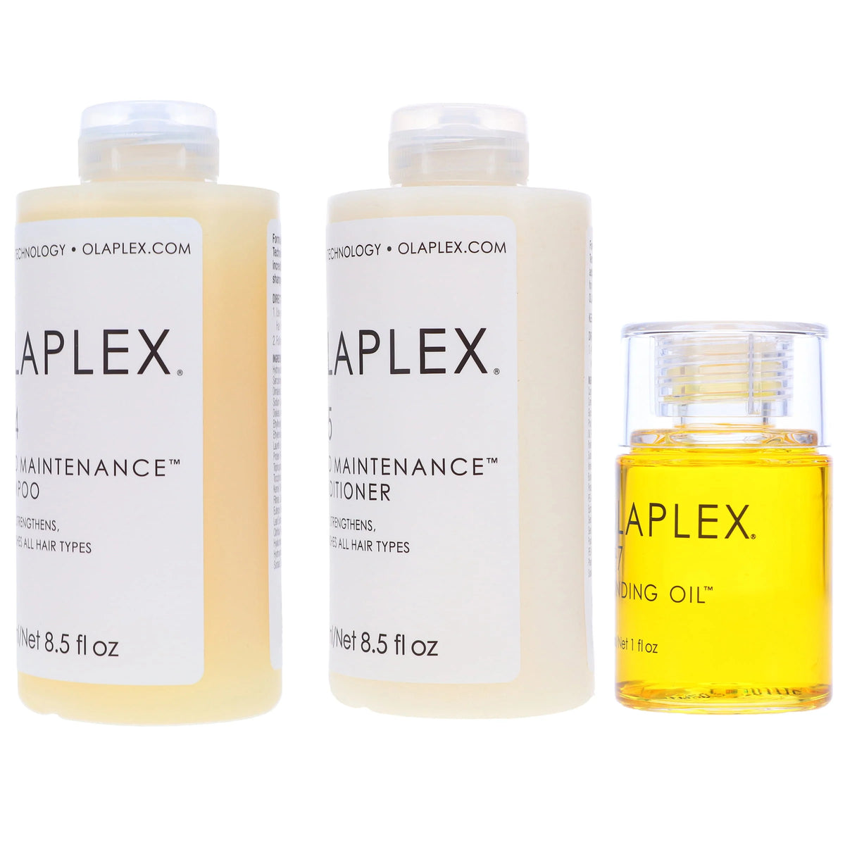 8.5 oz Shampoo, 8.5 oz Conditioner, 1 oz Bonding Oil Combo Pack A1285