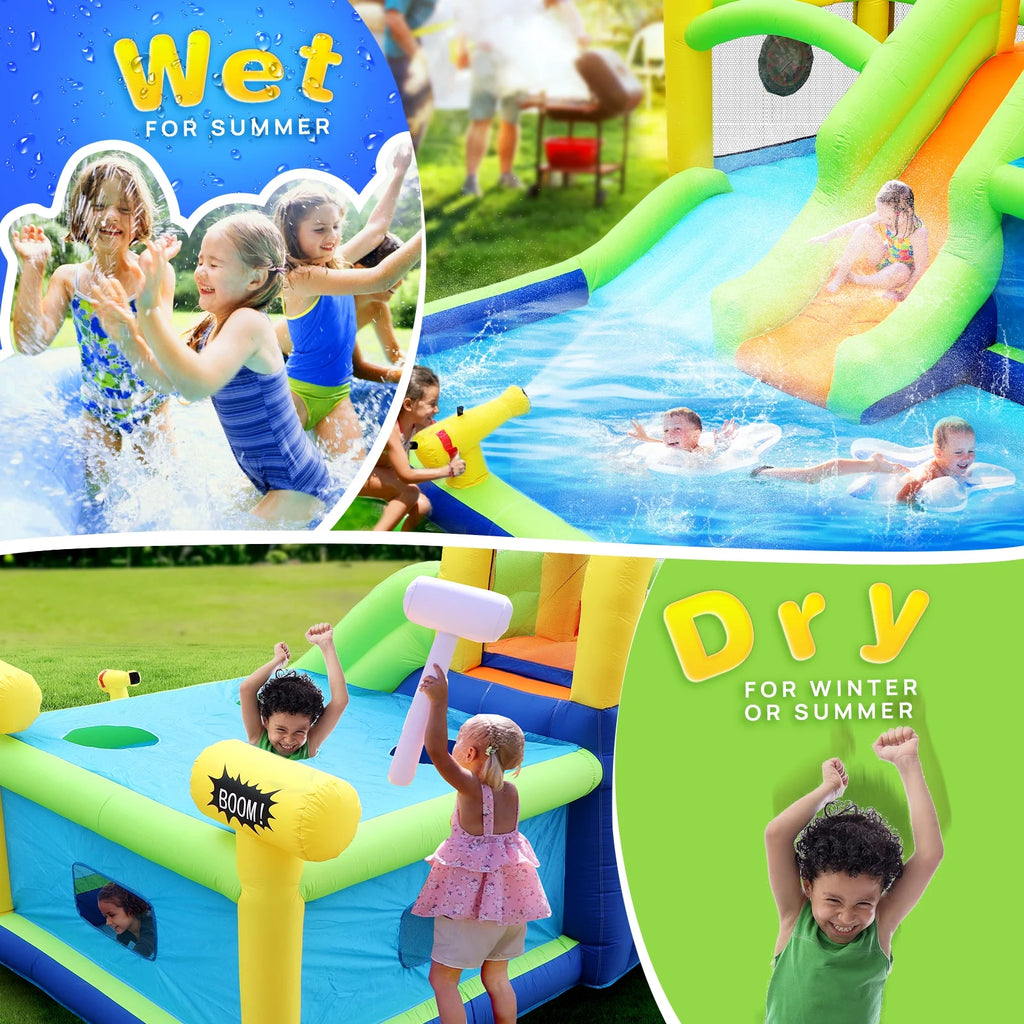 7 in 1 Inflatable Bounce House Water Park with Air Blower X281891
