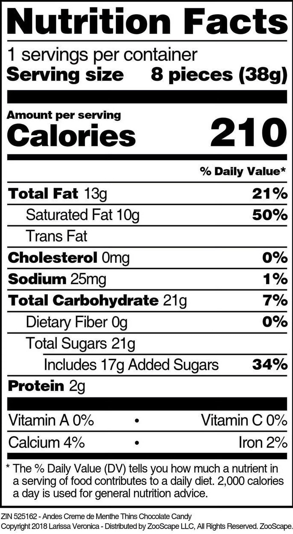 Chocolate Candy 8 oz 2-Pack X1300