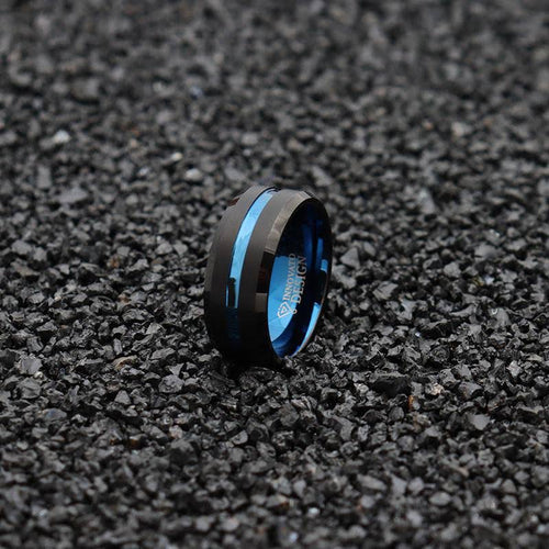 10mm Black Matte Tungsten Carbide Ring Z5186