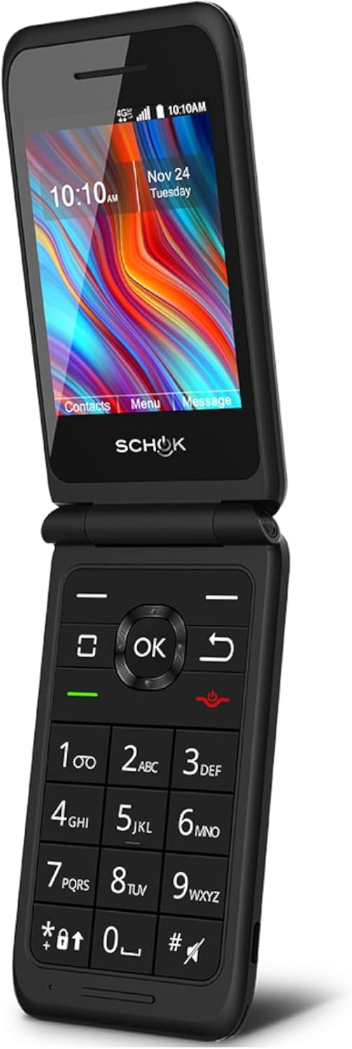 Black 4G LTE Flip Phone (8GB) E8887