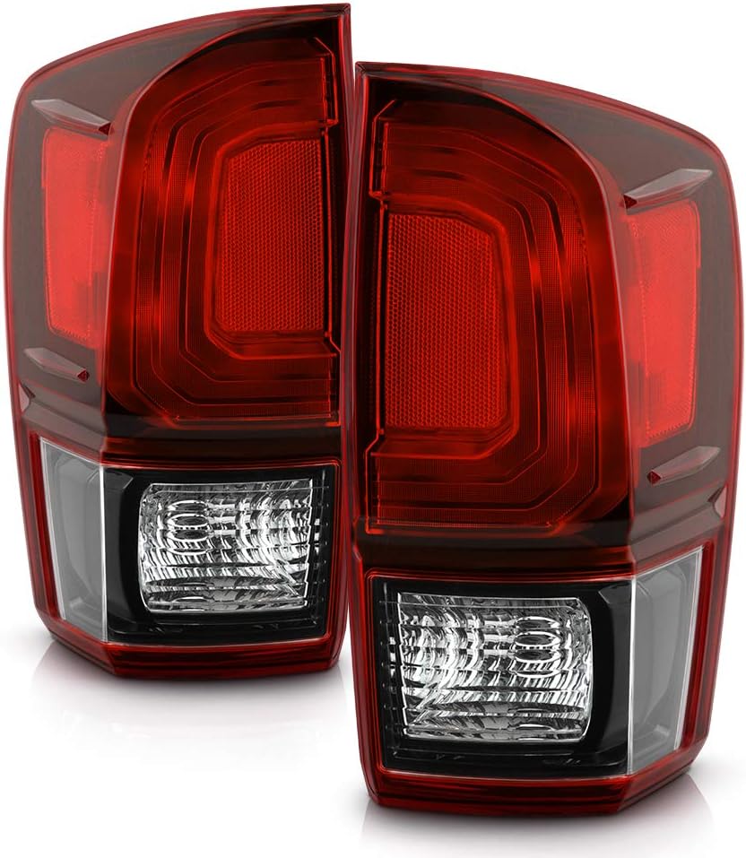 Dark Red Tail Lights Assembly Pair Set Z976085