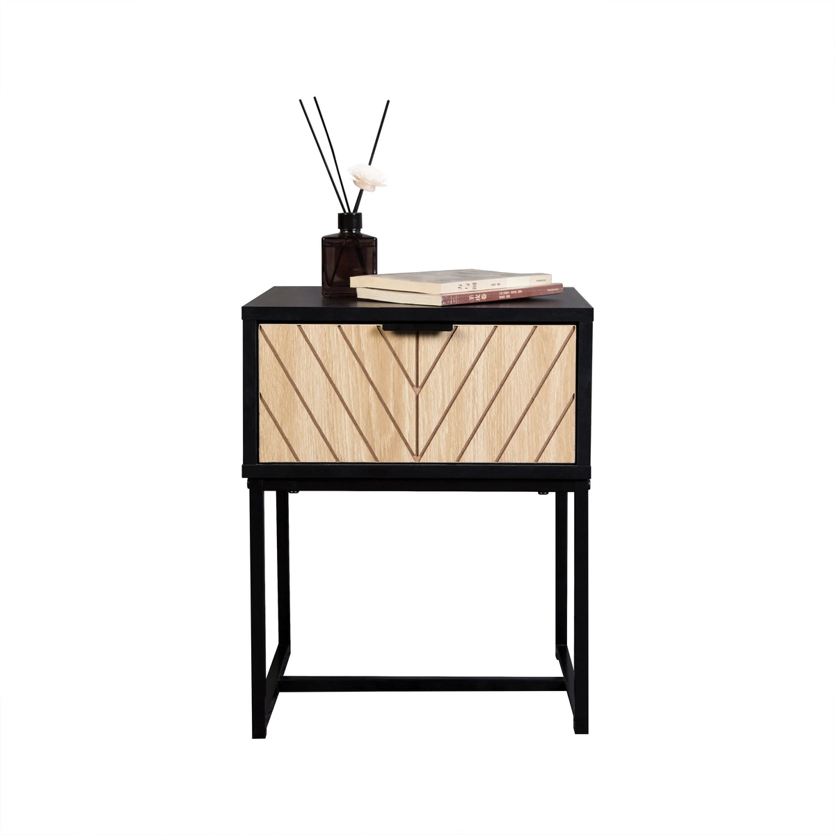 Coastal Modern Console Table with Wood Drawer J939