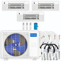 36,000 BTU 3 Zone Ceiling Cassette Ductless Air Conditioner and Heat Pump S7773