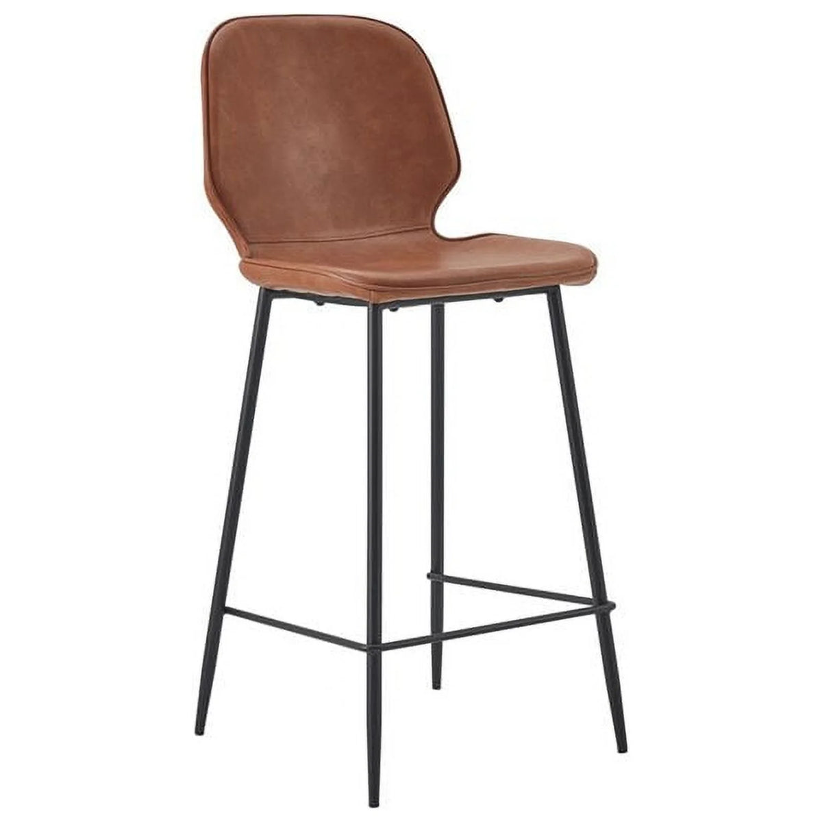 26" Faux Leather Counter Stools (Set of 2) A188