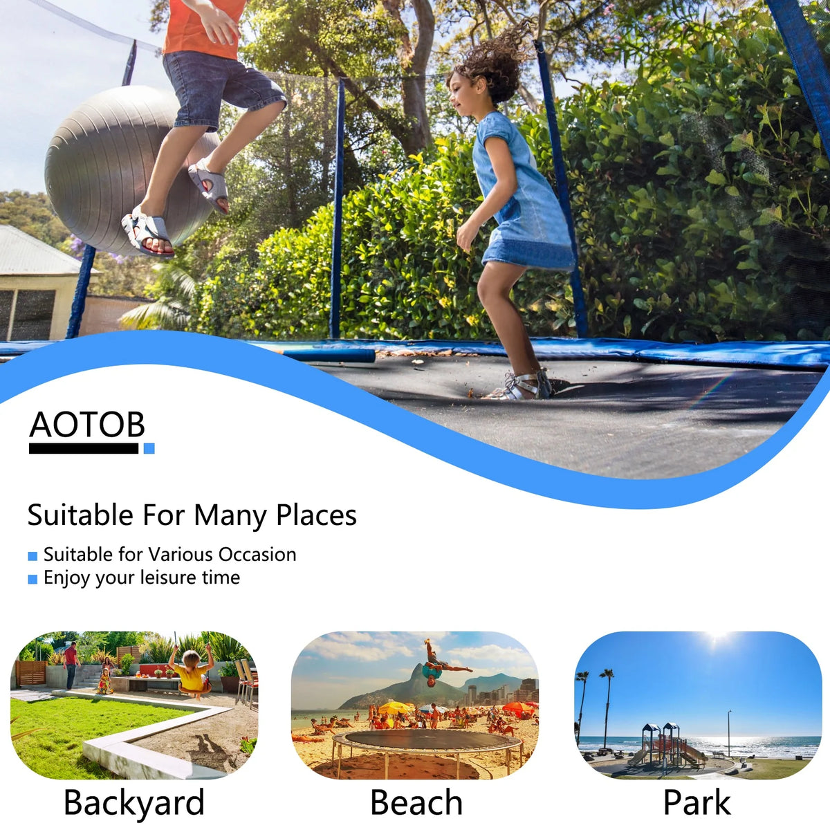 10FT Trampoline with Safety Enclosure Net M9273