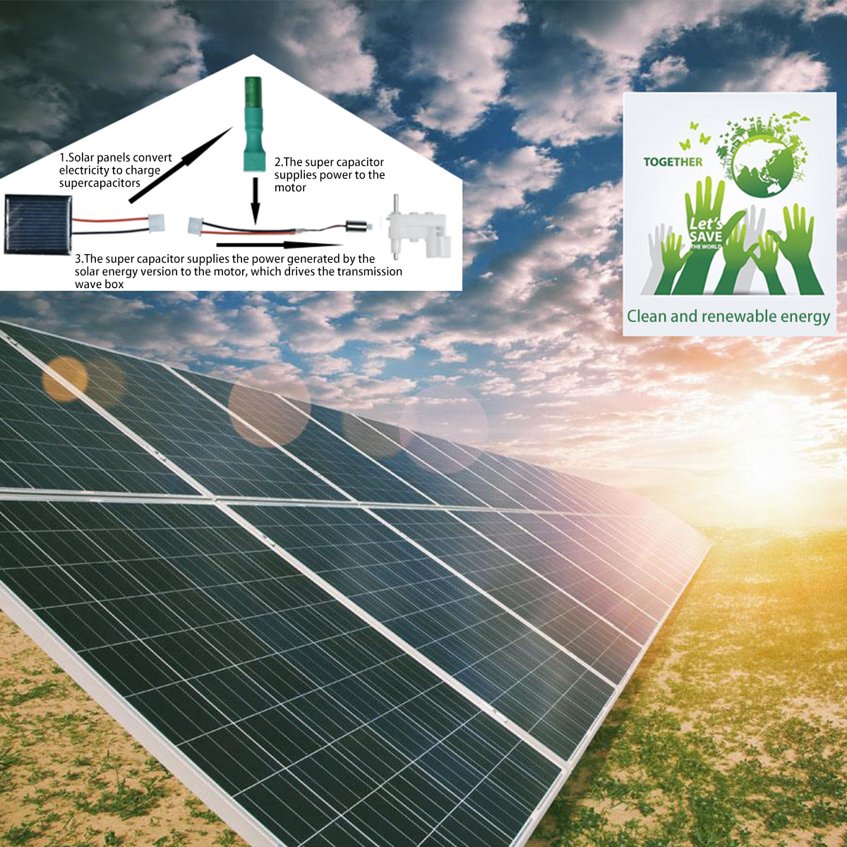 Solar Robot Kit 3 In 1 Solar Powered DIY Science Educational Toy Y8660