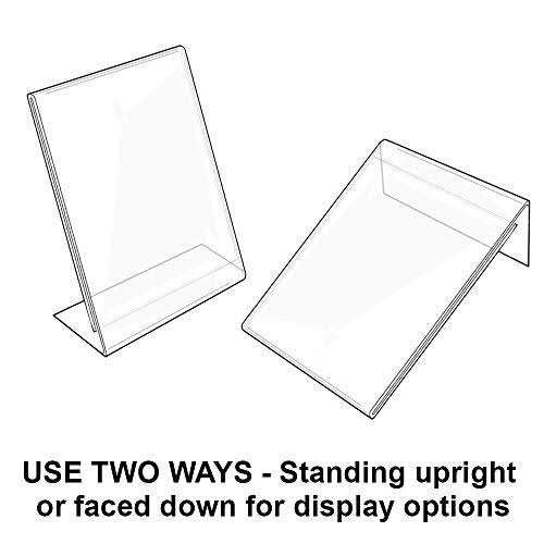 Vertical L-Shaped Sign Holder 10 Pack U49732