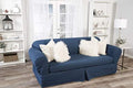 Blue Cotton Denim Sofa Slipcover Q745647