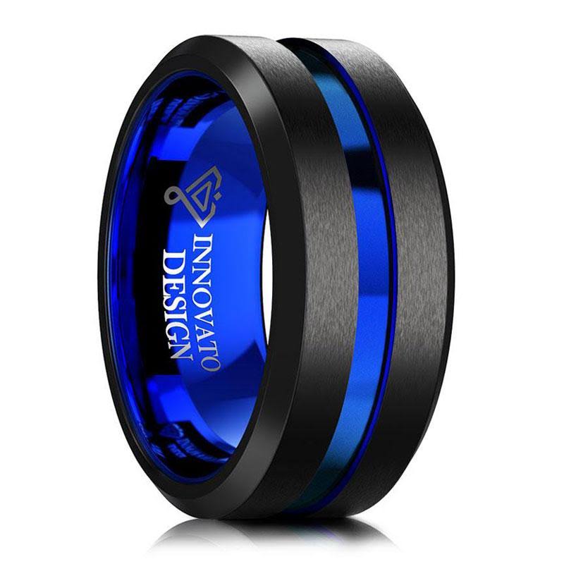 10mm Black Matte Tungsten Carbide Ring Z5186