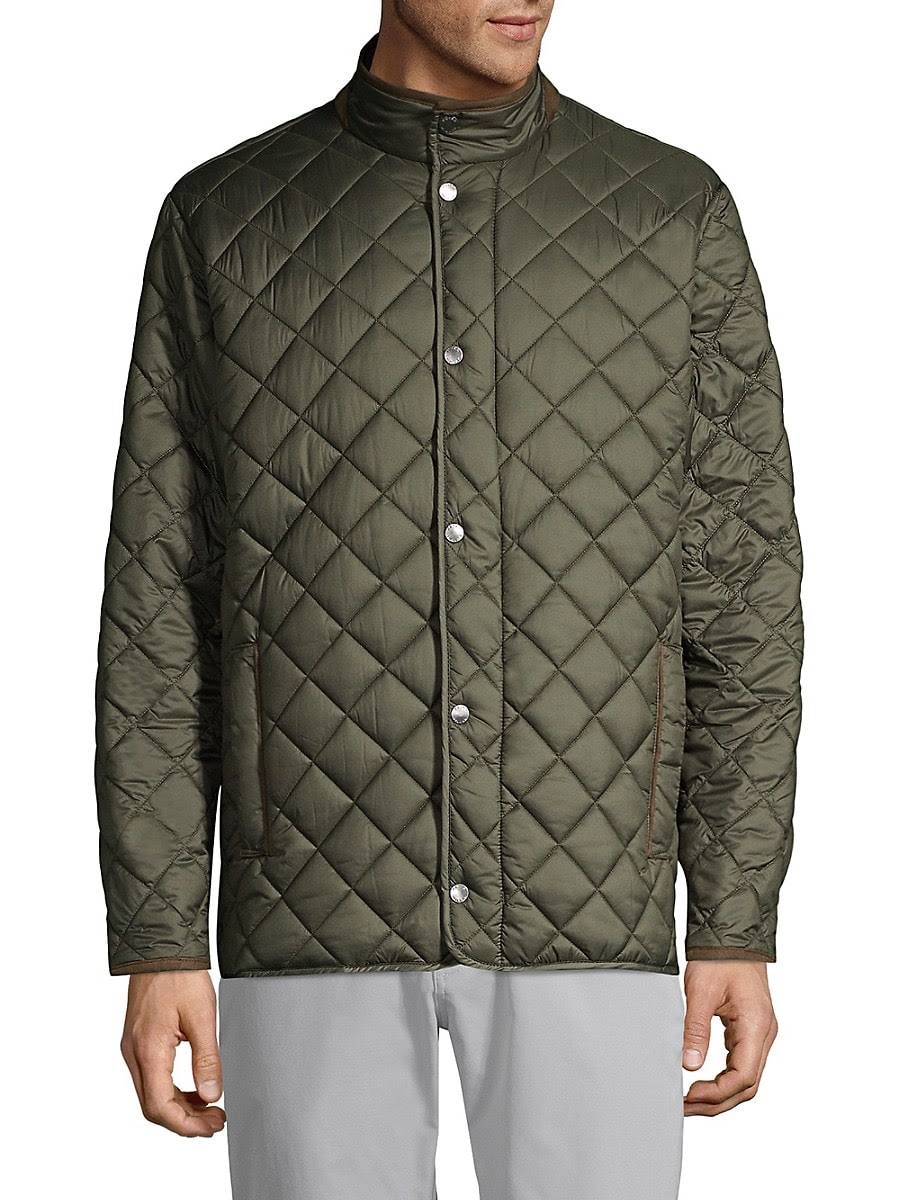 Black Quilted Travel Coat F473722