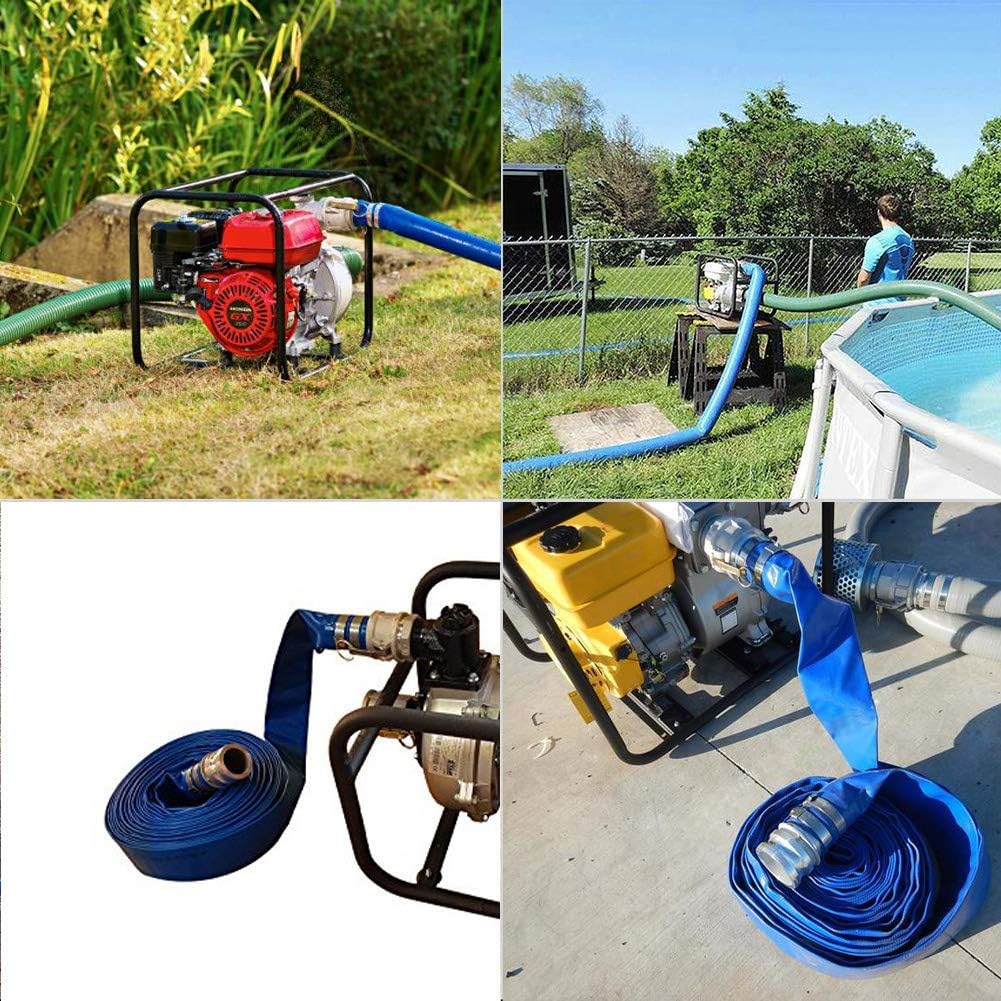 Blue PVC Backwash Hose with Camlock Fittings Pack of 2 T2491