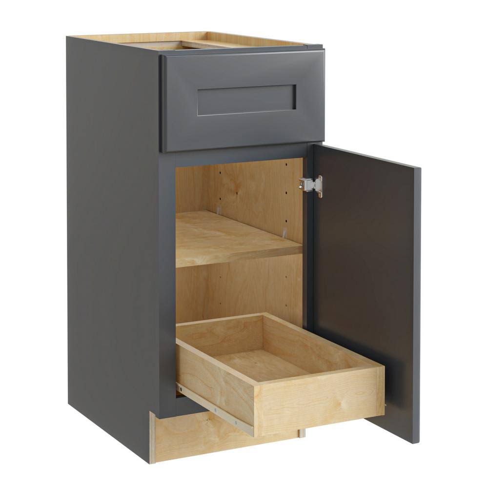 15-in W x 34.5-in H x 24-in D Onyx Painted Pine Base Cabinet G298339