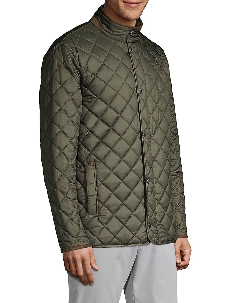 Black Quilted Travel Coat F473722