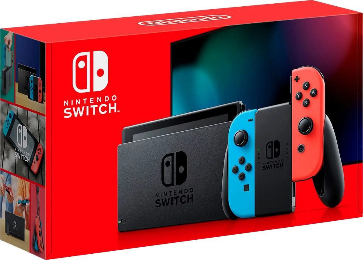 Neon Blue and Neon Red Gaming Console S4179