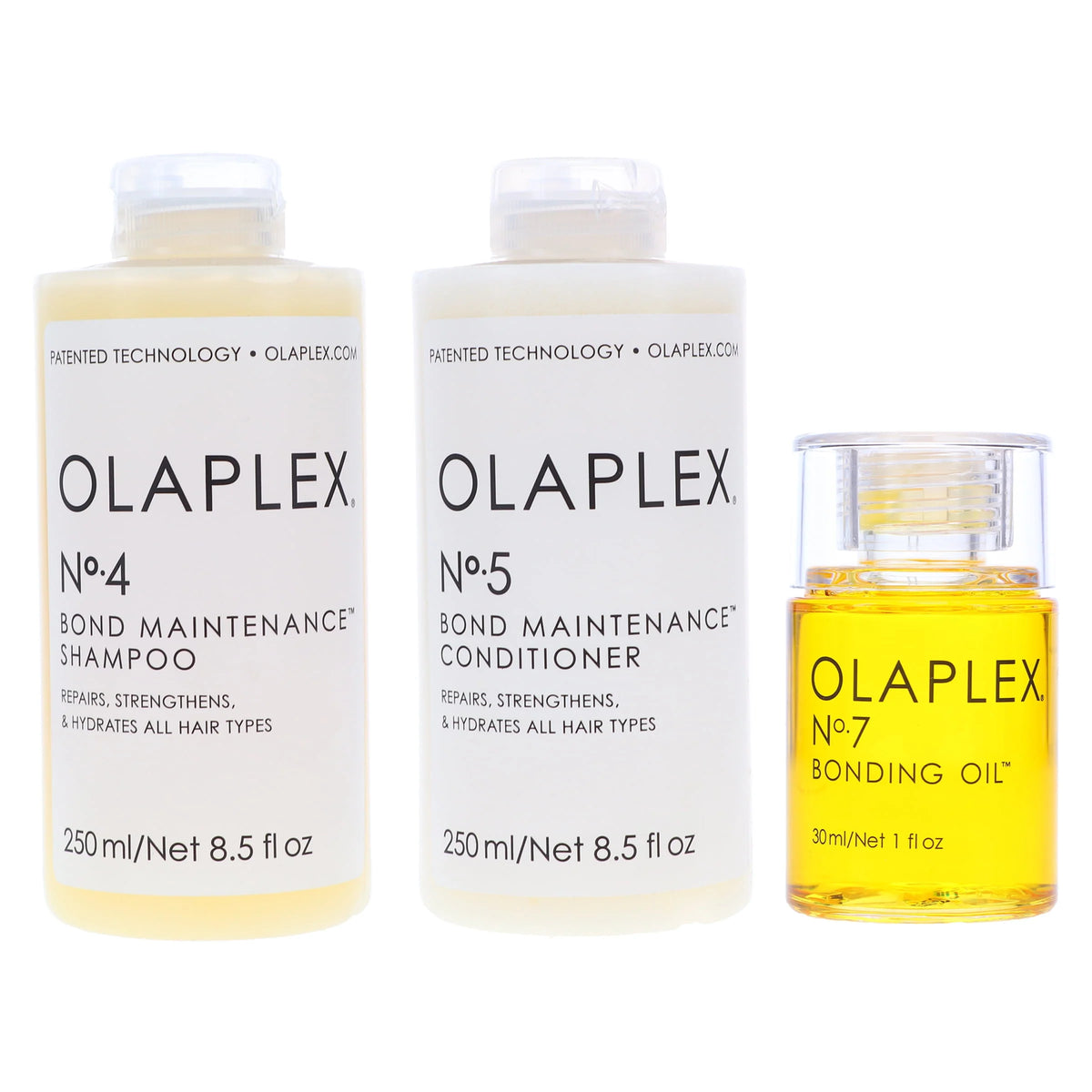 8.5 oz Shampoo, 8.5 oz Conditioner, 1 oz Bonding Oil Combo Pack A1285
